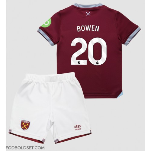 West Ham United Jarrod Bowen #20 Hjemme Trøje Børn 2025-26 Kortærmet (+ Korte bukser)